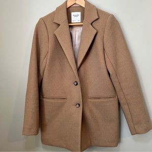 Abercrombie & Fitch Wool-Blend Blazer Coat XS (Women’s) Camel